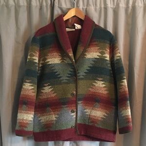 Coldwater Creek Southwest Button Up Coat